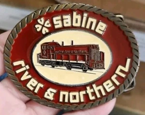 Sabine River & Northern Vintage Belt Buckle B1 - Picture 1 of 2