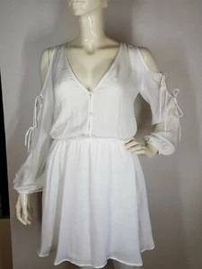 The Fifth Label white cold shoulder dress beach cover boho chic size XS - Picture 1 of 5
