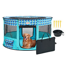 VEVOR Foldable Pet Playpen 44 x 44 x 24 in Portable Dog Playpen Crate for Cat