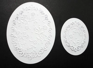 Card Toppers - White Flower Design - 3 Sets (12 pieces) - Picture 1 of 2