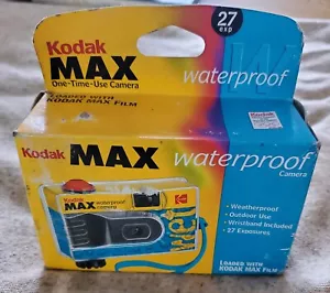 KODAK MAX WET WATERPROOF One time use 27 EXP 35mm CAMERA – UNOPENED EXP 02/2002 - Picture 1 of 6