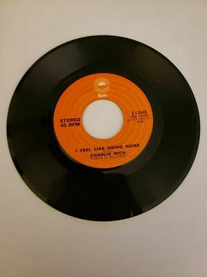 Charlie Rich - I Feel Like goingT Home - Epic (45RPM 7”Single)(J708)  - Image 1 of 2