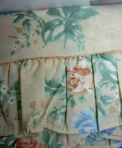 1 lenzuolo piatto completo vintage senza ferro percalle nuovo JC Penny Ruffles Jeanne - Foto 1 di 3