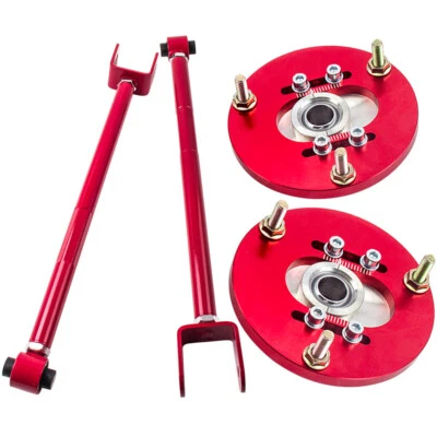 Adjustable Rear Camber Control Arms + Front Camber Plate Pairs For BMW E36 92-98 - Image 1 of 4