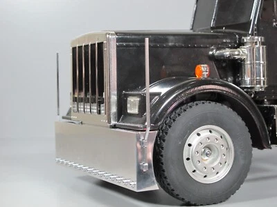 Parachoques delantero de aluminio + Cross Member Tamiya 1/14 R/C King Grand Hauler Globeliner Foto 1 de 4