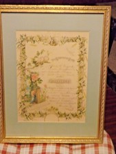 Feb. 21, 1903 Birth Certificate in Frame Rare Vintage