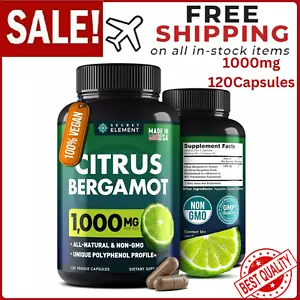 Citrus Bergamot Extract 1000Mg - Organic Citrus Bergamot Supplement for Heart, I - Picture 1 of 24