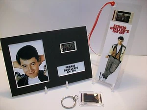 FERRIS BUELLER 3 Piece Movie Film Cell Memorabilia compliments dvd poster vhs - Picture 1 of 1
