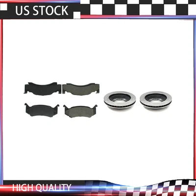 For 1990-1993 Dodge D250 Front Brake Rotors And Metallic Brake Pads - Image 1 of 4