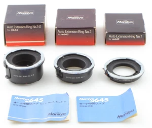 [Sin usar/caja] Juego de tubos de anillo de extensión automática Mamiya M645 645 No.1 2 3-S de JAPÓN - Imagen 1 de 8