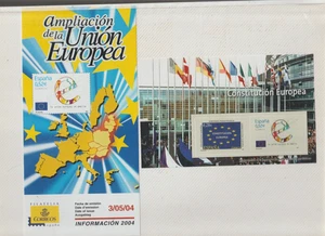 España Unión Europea Hojita Recuerdo y hoja Informativa año 2004 (HF-845) - Picture 1 of 1