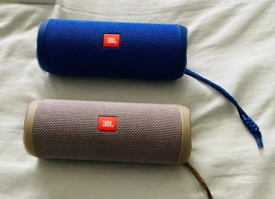 Altavoz Bluetooth Portátil JBL Flip 4 - AZUL y GRIS - Juego de DOS Altavoces Foto 1 de 2