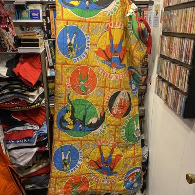 Saco de dormir Superhéroes DC Comics 1975 de colección Superman Wonder Woman Batman Aquaman Foto 1 de 4