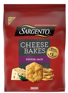 NEW! 6 PACK! Sargento Cheese Bakes, Pepper Jack Crackers, 4.5 oz, FREE SHIPPING - Picture 1 of 3