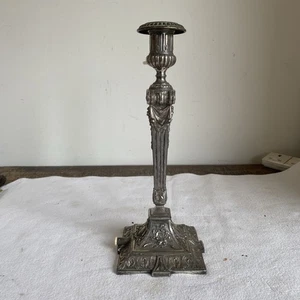 Vintage WMF Pewter Silver Plated Lamp In Candlestick Form  - Picture 1 of 10