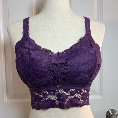 Bralette de encaje ciruela Jadyk talla S/M Foto 1 de 4