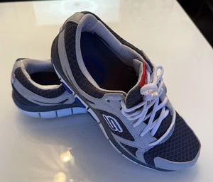 SKECHERS Womens Shape Ups Walking Toning Shoes Grey/Blue Size Uk 4.5 - Picture 1 of 7