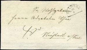 869147) Vorphilatelie Halbkreis Hilders auf Faltbrief-Teil 1846 - Bild 1 von 1