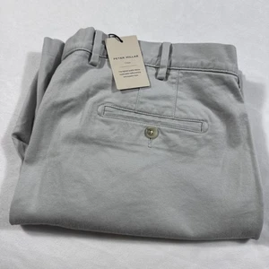Peter Millar Crown Shorts Herren Gr. 38 hellgrau Pima Baumwolle Golf Freizeit ME0B05 - Bild 1 von 10