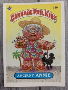 Garbage Pail Kids OS2 GPK 2nd Series Ancient Annie Card 78a (Glossy Tessie Back) - Picture 1 of 2