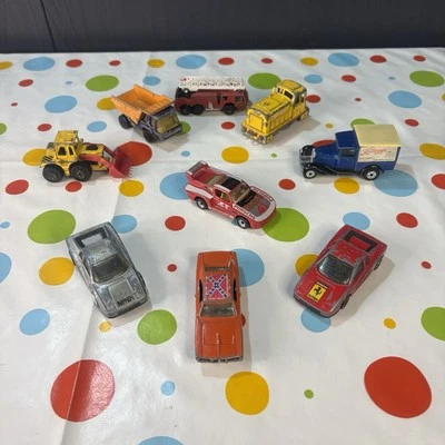 Vintage Toy Cars 1970s/80s + Dukes Of Hazard Car 1981 - By Matchbox - Play Worn - Image 1 of 4