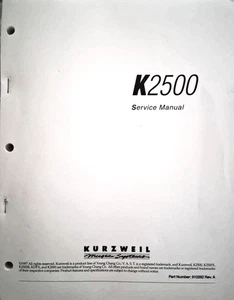 Fabrik Kurzweil K2500 Serviceanleitung  - Bild 1 von 1
