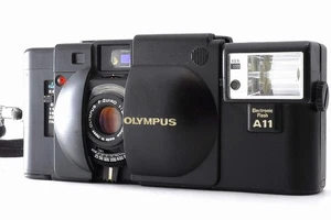 Olympus XA A11 Blitz [fast neuwertig mit Riemen] analoge Sucherkamera 35 mm schwarz JAPAN - Bild 1 von 17