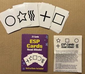 ESP Cards Set of 25 Read Minds Instructions Included- Vintage-Philadelphia Group - Picture 1 of 8