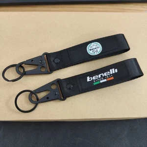 2pcs for Benelli Motorcycle Keychain, Metal Key Ring with Lanyard Strapp - Picture 1 of 5
