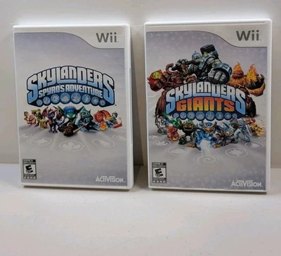 Nintendo Wii Skylanders Giants + Skylanders Spyros Adventure Games - Image 1 of 3