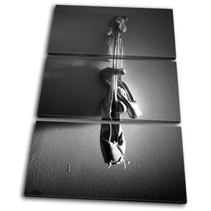 Performing Ballet Pumps DANCE TREBLE CANVAS WALL ART Picture Print VA - Picture 1 of 1