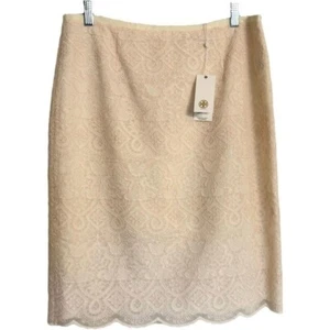 NEW $325 Tory Burch Lace Debra Pencil Skirt Size 12 NWT - Picture 1 of 14