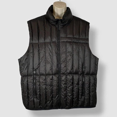 Mackage Men's Black Stand Collar Patrick Quilted Puffer Vest Size 48 - Image 1 of 4