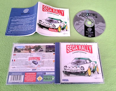 Dreamcast Sega Rally 2 Championship [PAL FR] CIB Boîte Notice Sega Console *JRF* - Photo 1/3