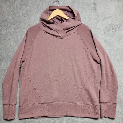 Prana Sunrise Hoodie Women's XL Purple Sweatshirt Textured Stretch Casual - Image 1 of 4