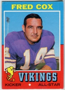 1971 Topps #96 Fred Cox Minnesota Vikings - Picture 1 of 2