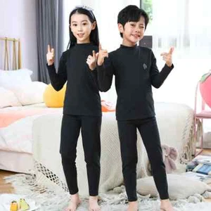 Children Thermal Underwear Set Thick Boy and Girls Clothes Warm Soft Sleep Wear - Picture 1 of 21