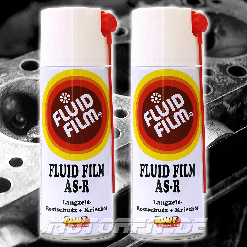 HODT Fluid Film 2x 400ml bomboletta spray lunga durata antiruggine olio creep anticorrosione