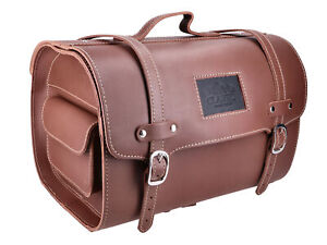 Vespa 125 VNB3T Brown Leather Luggage Rack Case 26 litre