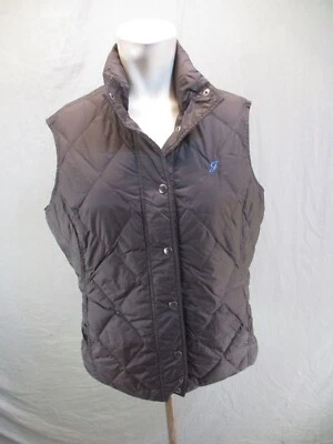 LANDS' END Size M Womens Down Feather 100% Nylon Full Zip Insulated Vest 839 - Image 1 of 4