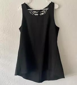 Torrid Black Sleeveless Solid Front w/ Detail on Back Blouse Plus Size 2 (2X) - Picture 1 of 5