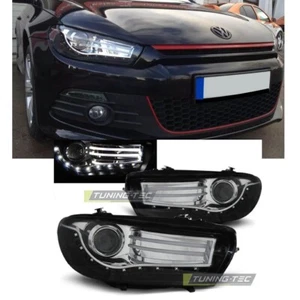 FARI ANTERIORI LED PER VW SCIROCCO 08-14 FANALI LAMPADA HEADLIGHTS - Imagen 1 de 6