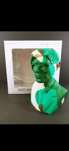 LE/200 Andy Warhol Vinyl Büste Skulptur von KIDROBOT Green Camouflage - 12" Höhe - Bild 1 von 16