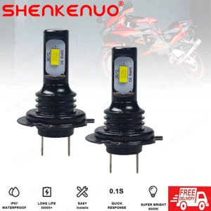 2x LED Headlight White Bulbs For Suzuki GSXR600 GSXR750 2001 2004 2005 2006 2007 - Picture 1 of 20