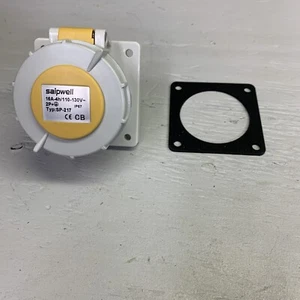 New Saipwell 16A 100vac 3P+ Wall Mount Right Angle Plug Sp-217 3P IP67 - Picture 1 of 7