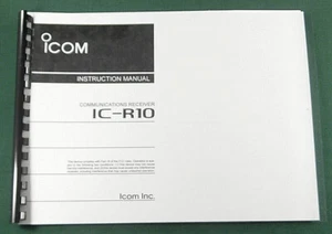 Icom IC-R10 Instruction Manual: Premium Card Stock Covers & 28lb Paper - Picture 1 of 1