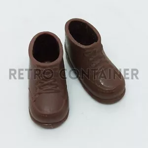 BIG JIM MATTEL - Vintage Parts & Accessories - Brown Boots Stivali da Lavoro - Foto 1 di 1