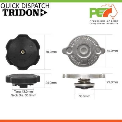 New * TRIDON * Oil Cap + Radiator Cap For Mitsubishi Pajero ND-NF NG-NL - image 1 of 4