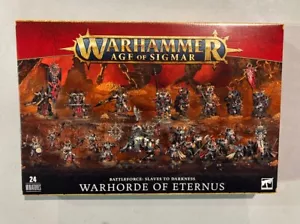 Warhammer AOS Battle Force Slaves to Darkness Warhorde of Eternus Nuevo en caja Fuera de existencia - Imagen 1 de 2