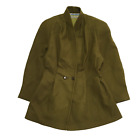 Anma-ata Green Button Collared Wool Coat UK Women's 12 Large K101